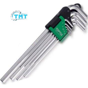 Bộ lục giác 9 món dài Toptul GAAL0912 1 Bộ lục giác 9 món dài Toptul GAAL0912