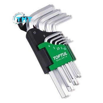 Bộ lục giác 9 món ngắn Toptul GAAL0910 1 Bộ lục giác 9 món ngắn Toptul GAAL0910