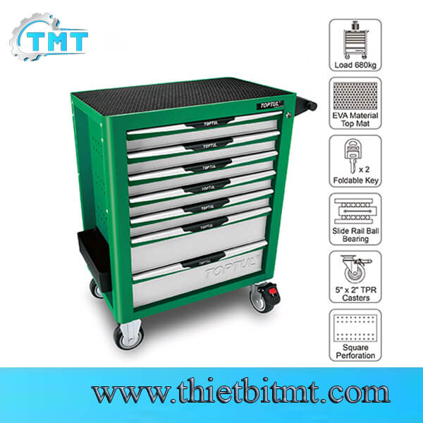 Tủ đồ nghề 7 ngăn Toptul 275 chi tiết - Model GCAJ0042 1 Tủ đồ nghề 7 ngăn Toptul 275 chi tiết - Model GCAJ0042