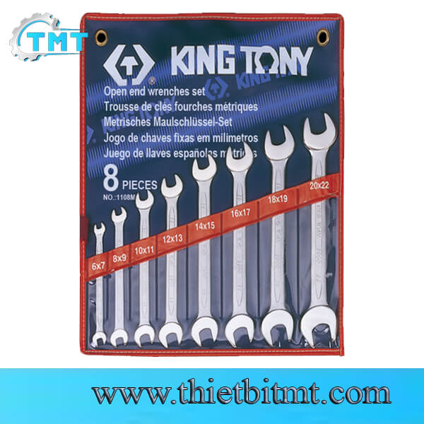 Bộ cờ lê 2 đầu miệng Kingtony 1108MR 1 Bộ cờ lê 2 đầu miệng Kingtony 1108MR
