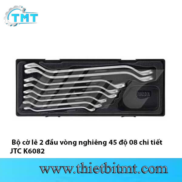 Bộ cờ lê 2 đầu vòng nghiêng 45 độ 08 chi tiết JTC K6082 1 Bộ cờ lê 2 đầu vòng nghiêng 45 độ 08 chi tiết JTC K6082