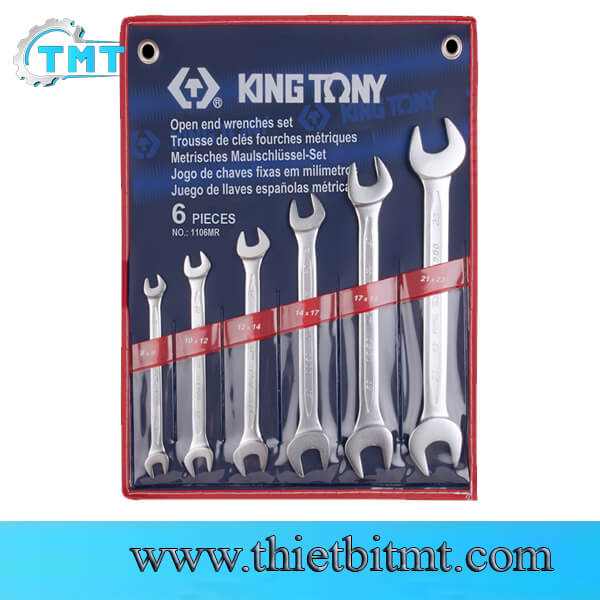 Bộ cờ lê hai đầu miệng hệ mét 6 chi tiết Kingtony 1106MR 1 Bộ cờ lê hai đầu miệng hệ mét 6 chi tiết Kingtony 1106MR