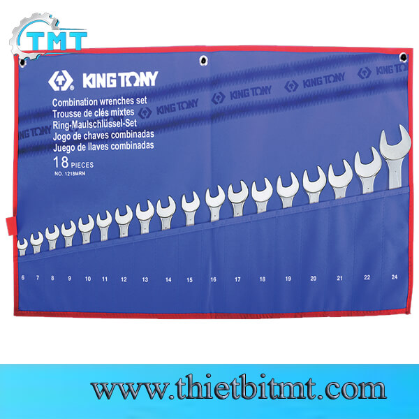 Bộ cờ lê vòng miệng 18 chi tiết 6-24mm Kingtony 1218MRN 1 Bộ cờ lê vòng miệng 18 chi tiết 6-24mm Kingtony 1218MRN