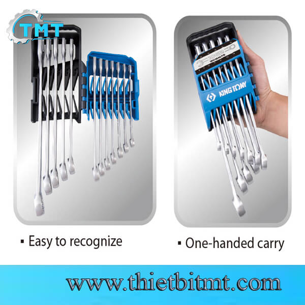 Bộ cờ lê vòng miệng tự động hệ mét 8-19mm 9 PCS Kingtony 12109MRS01 1 Bộ cờ lê vòng miệng tự động hệ mét 8-19mm 9 PCS Kingtony 12109MRS01