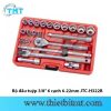 Bộ đầu tuýp 3/8 6 cạnh 6-22mm JTC-H322B 3 Bộ đầu tuýp 3/8 6 cạnh 6-22mm JTC-H322B