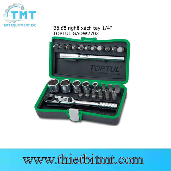 Bộ đồ nghề xách tay 1/4" 27pcs Toptul GADW2702 1 Bộ đồ nghề xách tay 1/4