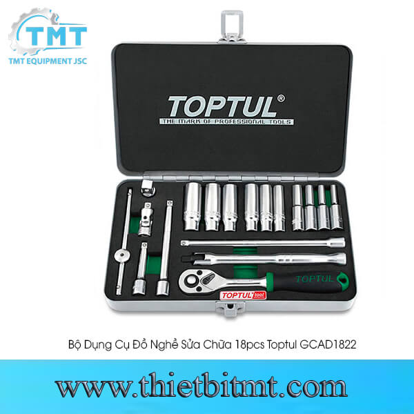 Bộ dụng cụ đồ nghề sửa chữa 18pcs Toptul GCAD1822 1 Bộ dụng cụ đồ nghề sửa chữa 18pcs Toptul GCAD1822