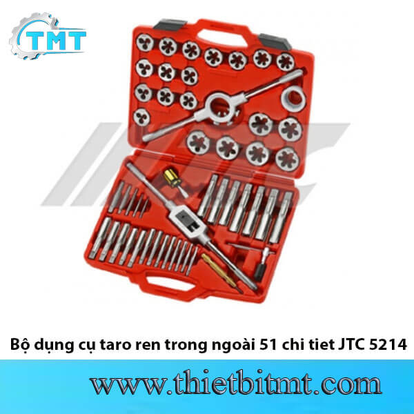 Bộ dụng cụ taro ren trong ngoài 51 chi tiet JTC 5214 1 Bộ dụng cụ taro ren trong ngoài 51 chi tiet JTC 5214