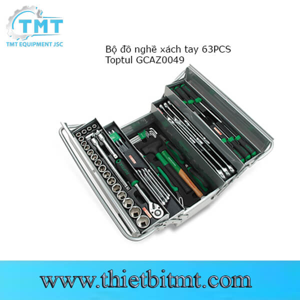 Bộ dụng cụ xách tay 63 chi tiết Toptul GCAZ0049 1 Bộ dụng cụ xách tay 63 chi tiết Toptul GCAZ0049