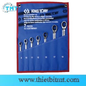 Bộ khóa vòng miệng tư động 7 cái Kingtony 12207MRN01 (8-19mm)