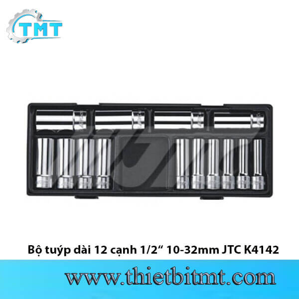 Bộ tuýp dài 12 cạnh 1/2 10-32mm JTC K4142 1 Bộ tuýp dài 12 cạnh 1/2 10-32mm JTC K4142