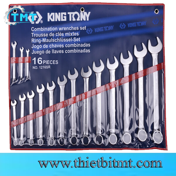 Bộ vòng miệng 16 chi tiết hệ inch 1/4 - 1-1/4 Kingtony 1216SR 1 Bộ vòng miệng 16 chi tiết hệ inch 1/4 - 1-1/4 Kingtony 1216SR
