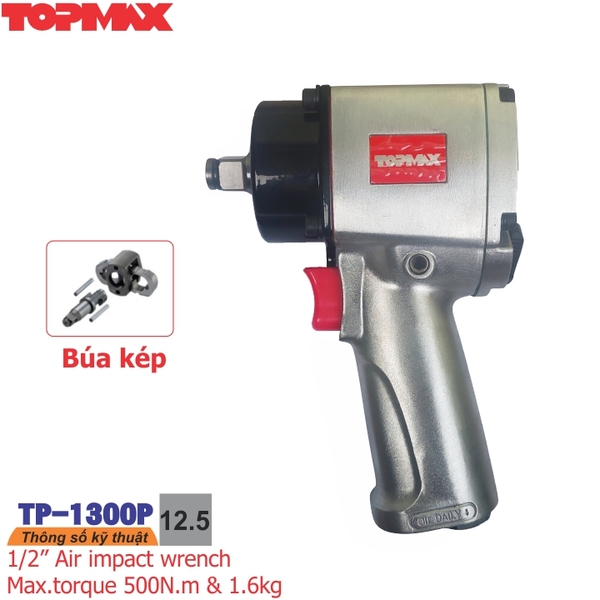 Súng xiết bulong đầu ngắn 1/2 inch TP-1300P 1 sung-xiet-bulong-dau-ngan-1-2-inch-tp-1300p