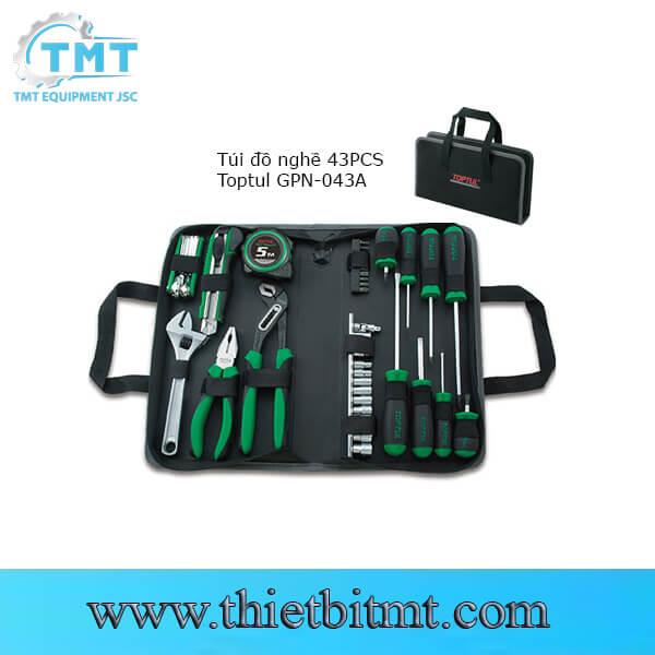 Túi đồ nghề 43 chi tiết Toptul GPN-043A 1 Túi đồ nghề 43 chi tiết Toptul GPN-043A
