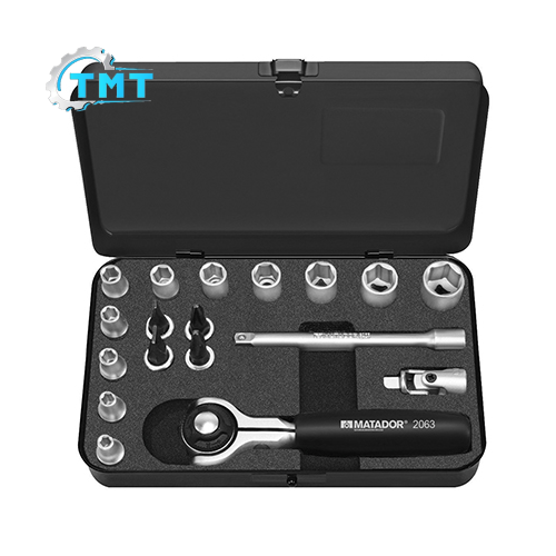 1/4'' Bộ tuýp lục giác hệ inch 18 chi tiết Matador 2110 9183 1 1/4'' Bộ tuýp lục giác hệ inch 18 chi tiết Matador 2110 9183