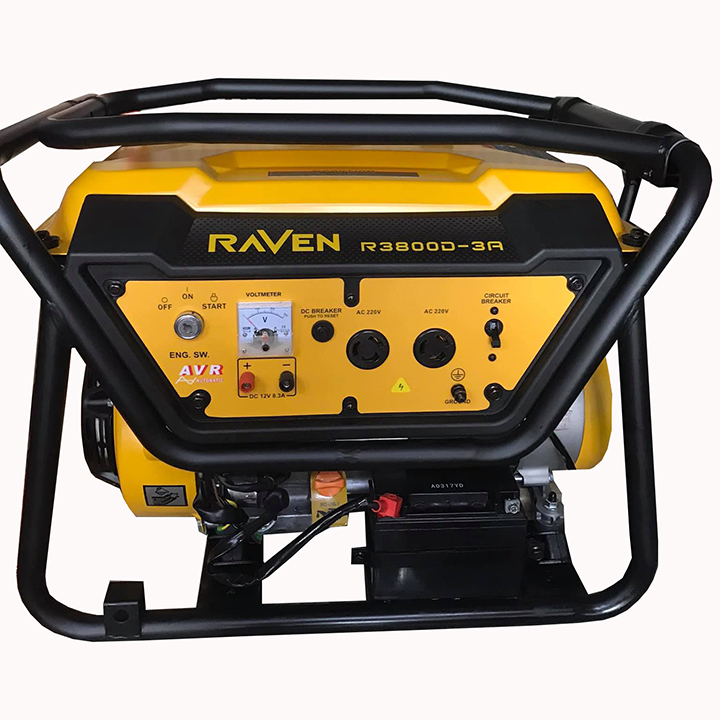 Máy Phát Điện Chạy Xăng 3kw Raven R3800D-3A Đề 1 Máy Phát Điện Chạy Xăng 3kw Raven R3800D-3A Đề