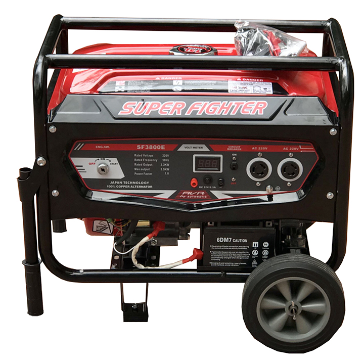 Máy Phát Điện Chạy Xăng 3.5Kw Super Fighter SF3800E Đề 1 Máy Phát Điện Chạy Xăng 3.5Kw Super Fighter SF3800E Đề
