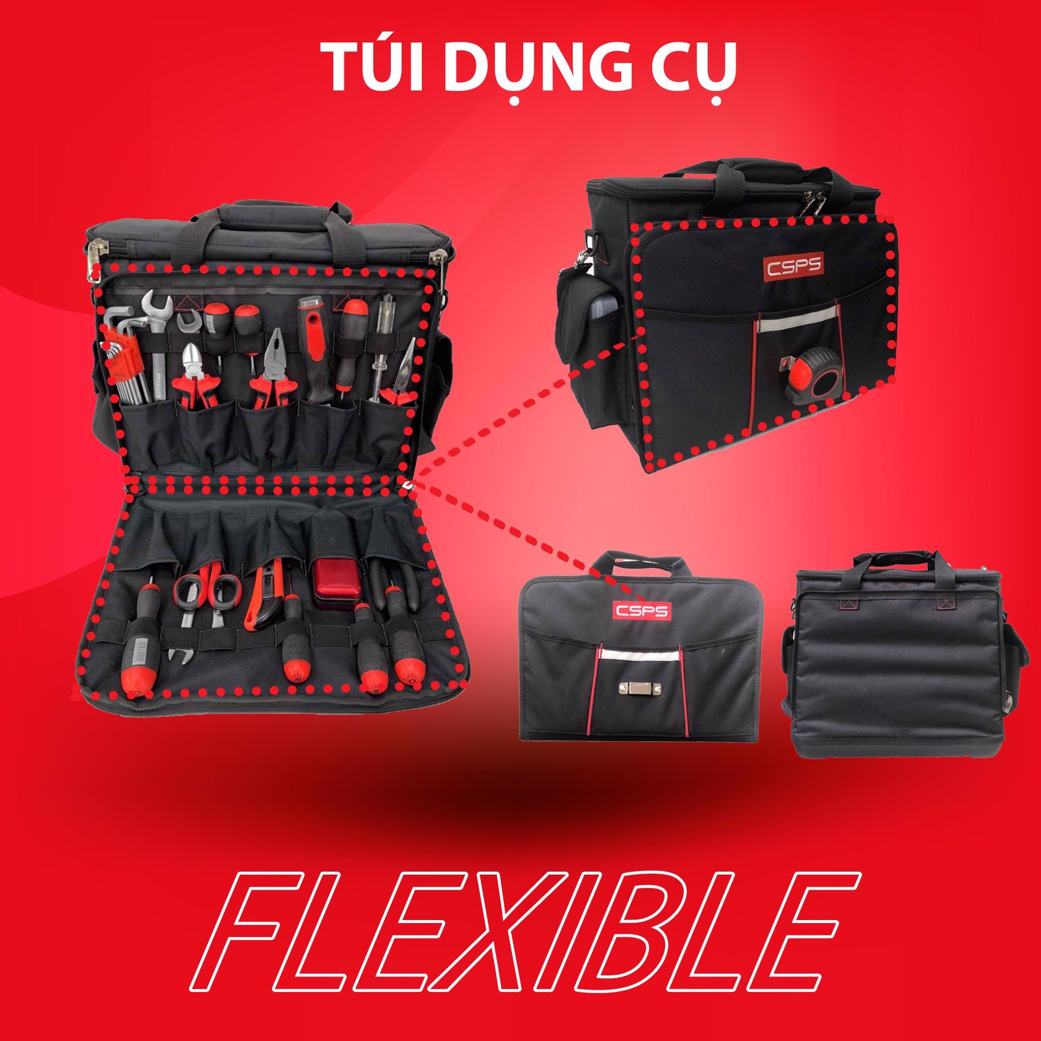 Túi dụng cụ 42cm 1 Túi dụng cụ 42cm