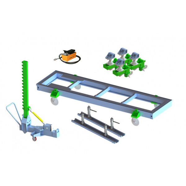 Bệ kéo nắn xe tại nạn kiểu nổi di động techer 5 1 Bệ kéo nắn xe tại nạn kiểu nổi