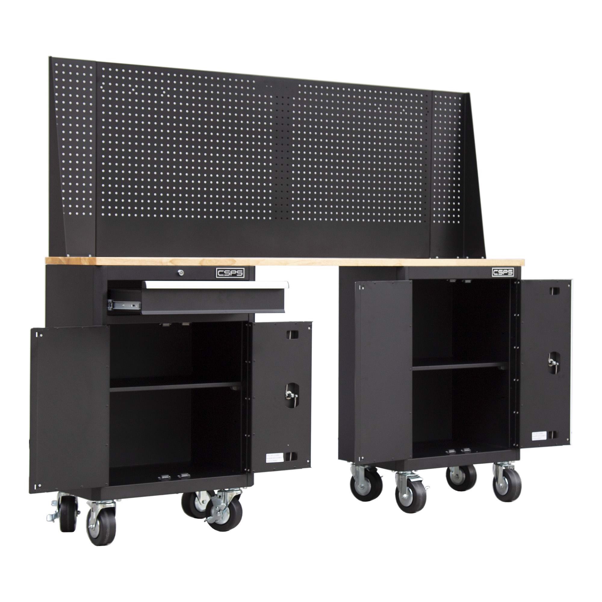 Bàn nguội cơ khí CSPS đen/đỏ 183cm 1 Bàn nguội cơ khí CSPS đen/đỏ 183cm