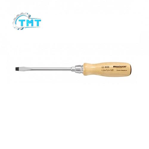 Tua vít đầu dẹp cán gỗ (Slot) Matador 0600 1 Tua vít đầu dẹp cán gỗ (Slot) Matador 0600