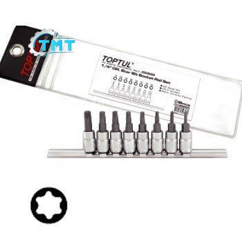 Bộ đầu vít sao 8 món Toptul GAAG0808 1 Bộ đầu vít sao 8 món Toptul GAAG0808