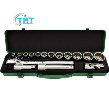 Hộp tuýp bông bóng 1/2" 16 món Toptul GCAD1602 1 Hộp tuýp bông bóng 1/2