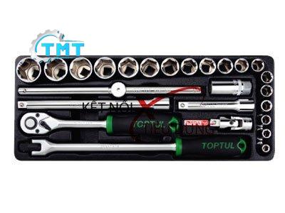 1/2" Bộ tuýp bông hệ inch 25 món TOPTUL GCAT2510 1 1/2