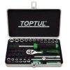 1/4" Bộ tuýp 38 món TOPTUL GCAD3801 2 1/4