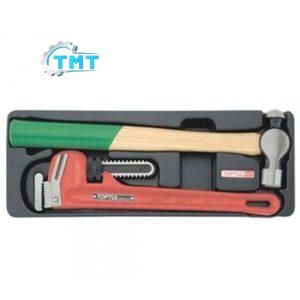 Bộ mỏ lết răng, búa 2 món Toptul GBAT0201