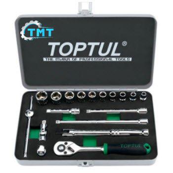 Bộ tuýp bông loại bóng 1/4" 18 món Toptul GCAD1811 1 Bộ tuýp bông loại bóng 1/4