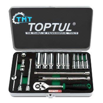 Bộ tuýp bông loại bóng 1/4" 18 món Toptul GCAD1813 1 Bộ tuýp bông loại bóng 1/4