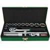 Bộ tuýp lục giác mờ 1/2" 16 món Toptul GCAD1607 2 Bộ tuýp lục giác mờ 1/2