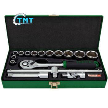 Bộ tuýp lục giác mờ 1/2" 16 món Toptul GCAD1607 1 Bộ tuýp lục giác mờ 1/2