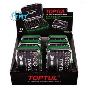 Bộ vít 43 chi tiết 1/4" Set TOPTUL GABW4301S 1 Bộ vít 43 chi tiết 1/4