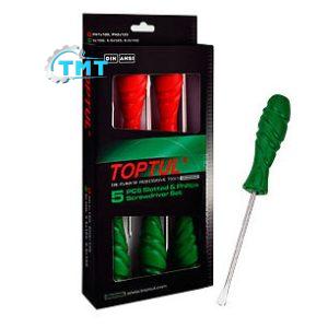 Bộ vít bake và vít dẹt 5 món toptul GAAE0508