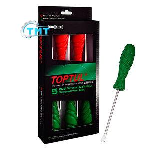 Bộ vít bake và vít dẹt 5 món toptul GAAE0508 1 Bộ vít bake và vít dẹt 5 món toptul GAAE0508