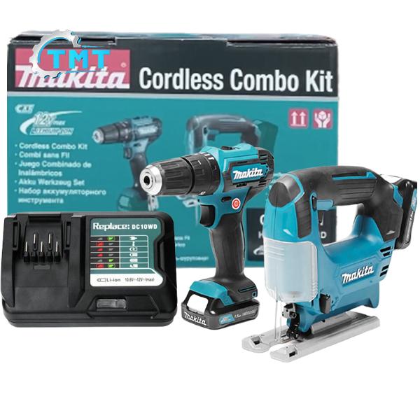 Bộ Máy Khoan Và Cưa Lọng dùng Pin 12V Max Makita CLX230X1 (HP333D+JV101D) 1 Bộ Máy Khoan Và Cưa Lọng dùng Pin 12V Max Makita CLX230X1 (HP333D+JV101D)