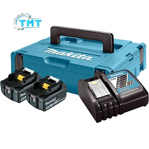 Bộ sạc và 2 pin Makpac Makita 197494-9 (18V 4.0Ah) 1 Bộ sạc và 2 pin Makpac Makita 197494-9 (18V 4.0Ah)