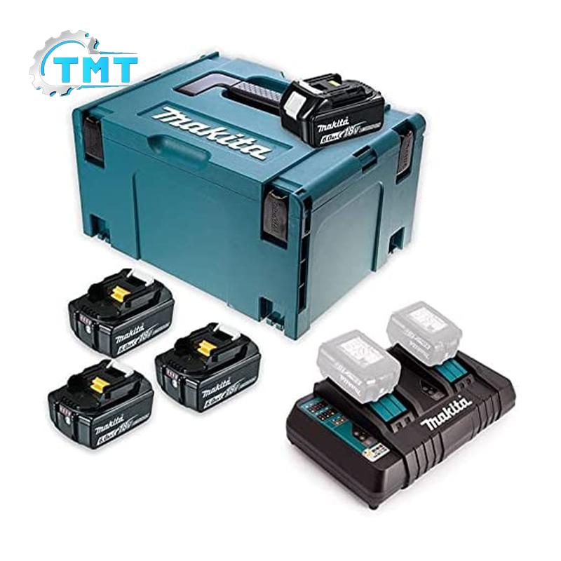 Bộ sạc và 4 pin Makpac Makita 198091-4 (18V 6.0Ah) 1 Bộ sạc và 4 pin Makpac Makita 198091-4 (18V 6.0Ah)