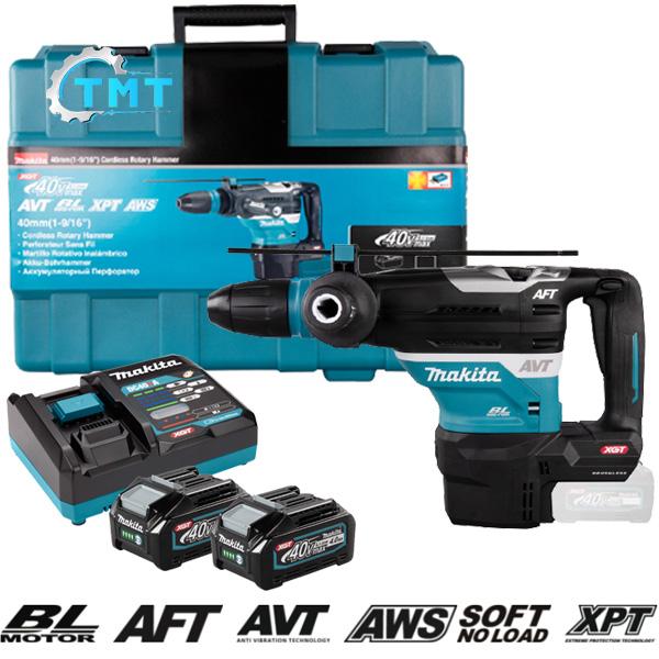 Máy khoan búa dùng Pin 40V MAX Makita HR005GM201 1 Máy khoan búa dùng Pin 40V MAX Makita HR005GM201
