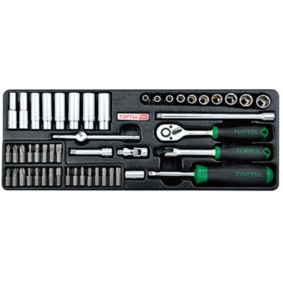 Bộ tuýp bông 1/4 inch 50 món TOPTUL GCAT5004 1 Bộ tuýp bông 1/4 inch 50 món TOPTUL GCAT5004
