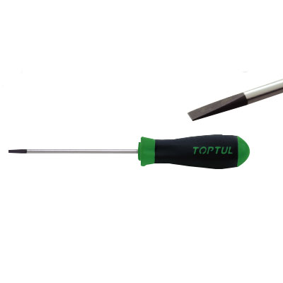 Tua vít dẹt dài chống trượt 0.8x4x400(L1)mm Toptul FACB0440 1 Tua vít dẹt dài chống trượt 0.8x4x400(L1)mm Toptul FACB0440
