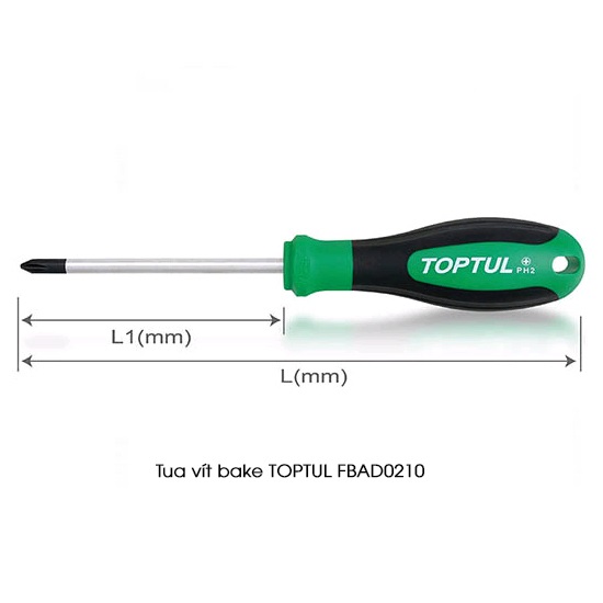Tua vít dẹt TOPTUL FAAB0510 1 Tua vít dẹt TOPTUL FAAB0510
