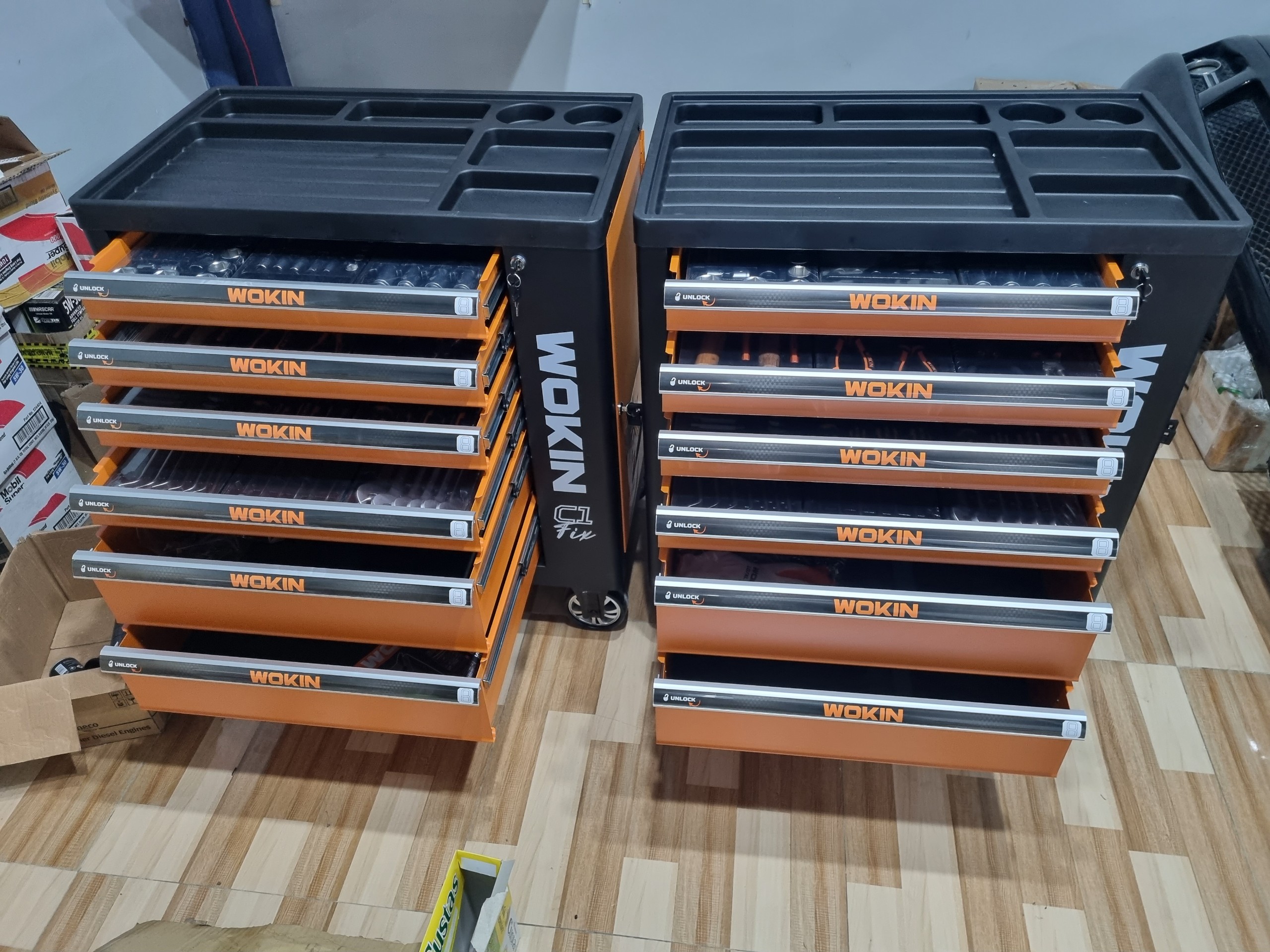 Tủ dụng cụ 163 chi tiết WOKIN 901510 6 Tủ dụng cụ 163 chi tiết WOKIN 901510 - Ảnh 6